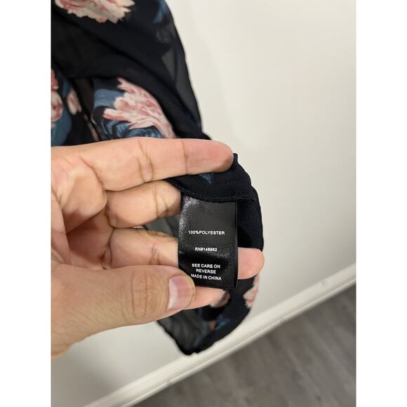 Romance Cottage Boho Fairy Grunge Whimsigoth Sheer Floral Doll Dress 1 Victorian - Picture 7 of 15